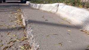 Bacheo y reparación de cordón cuneta en Viedma, por más de tres millones de pesos