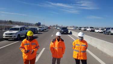 El acto se realizó en Godoy, pero también se inauguró un tramo entre Fernández Oro y Cipolletti.