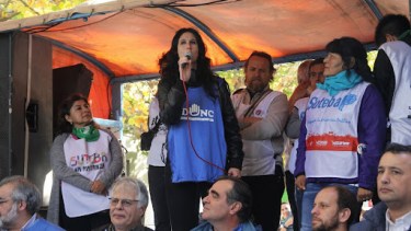El sector estatal solo tiene una organización con secretaria general. Micaela Gomiz conduce el gremio universitario Adunc. 
