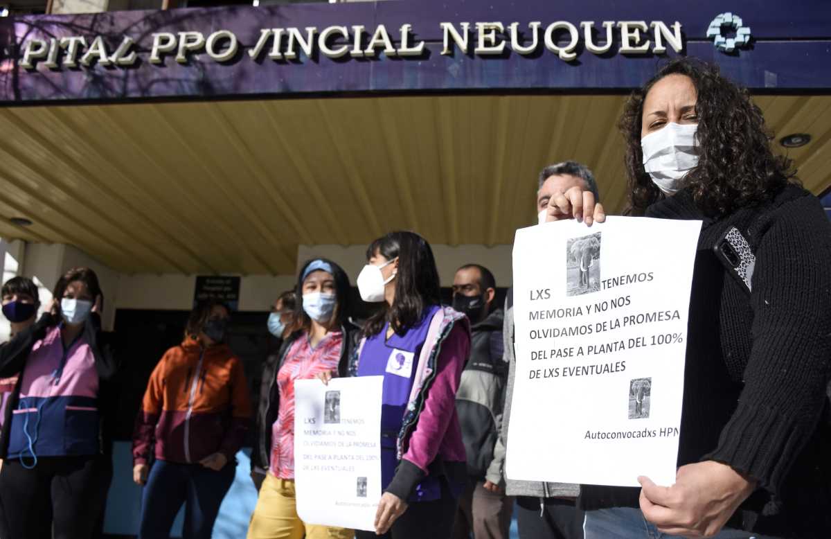 Autoconvocados de Salud del Castro Rendón denunciaron que el acuerdo no se efectivizaba. Foto: Florencia Salto