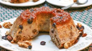 Budín de pan, el postre del día al estilo Gross