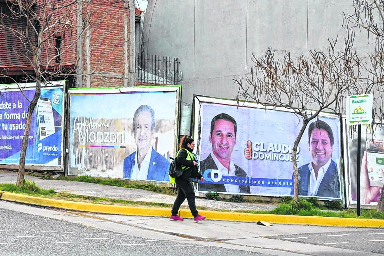 La publicidad callejera de los candidatos a concejal está autorizada a partir del 3 de septiembre, algunos arrancaron antes (foto archivo Rio Negro)