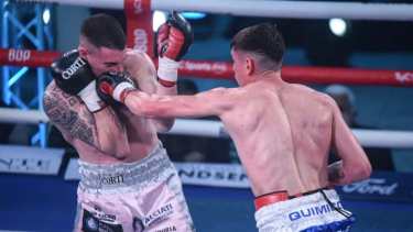 Daneff ganó muy fácil y se quedó con el título argentino de los ligeros