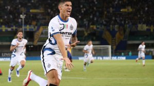 Doblete de Correa en su debut para Inter, que también tuvo un gol de Lautaro