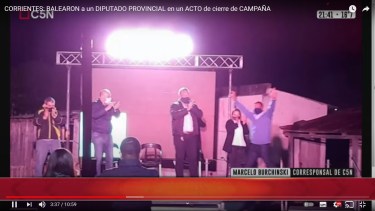 El ataque ocurrió en un acto de cierre de campaña.