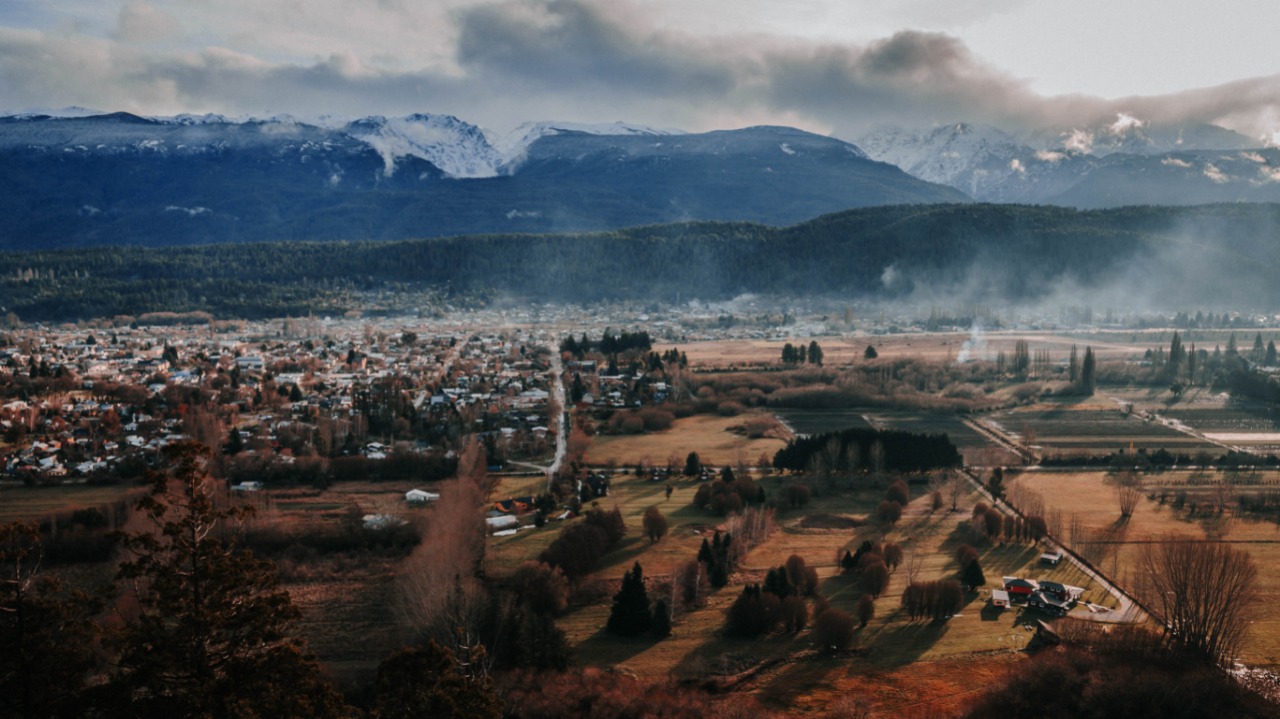 El Bolsón visto desde el Cerro Amigo. Foto: Julieta Distasio. 