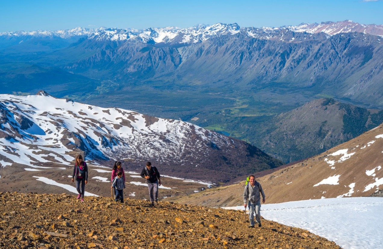 El Bolsón ofrece hermosos escenarios para experimentar la sensación de un trekking de montaña. 