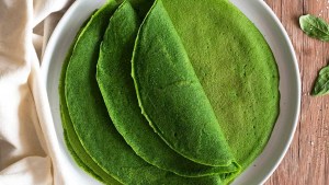 Crepes de espinaca súper livianos