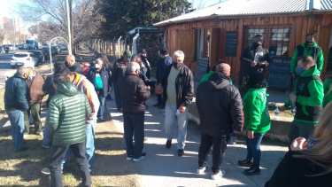 El reclamo de los retirados y pensionados tuvo el apoyo de ATE. 