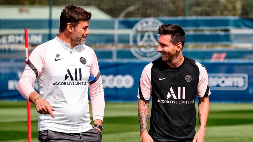 El entrenador Mauricio Pochettino citó a Lionel Messi para integrar el plantel del PSG que mañana recibirá al Reims. Gentileza.