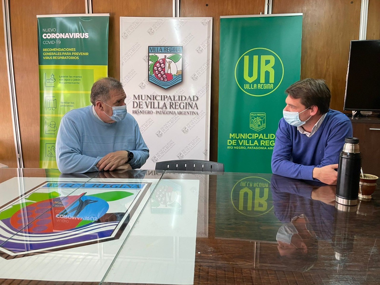 Marcelo Orazi y Rodrigo Buteler, se reunieron para coordinar el programa Comunidad en Municipios.