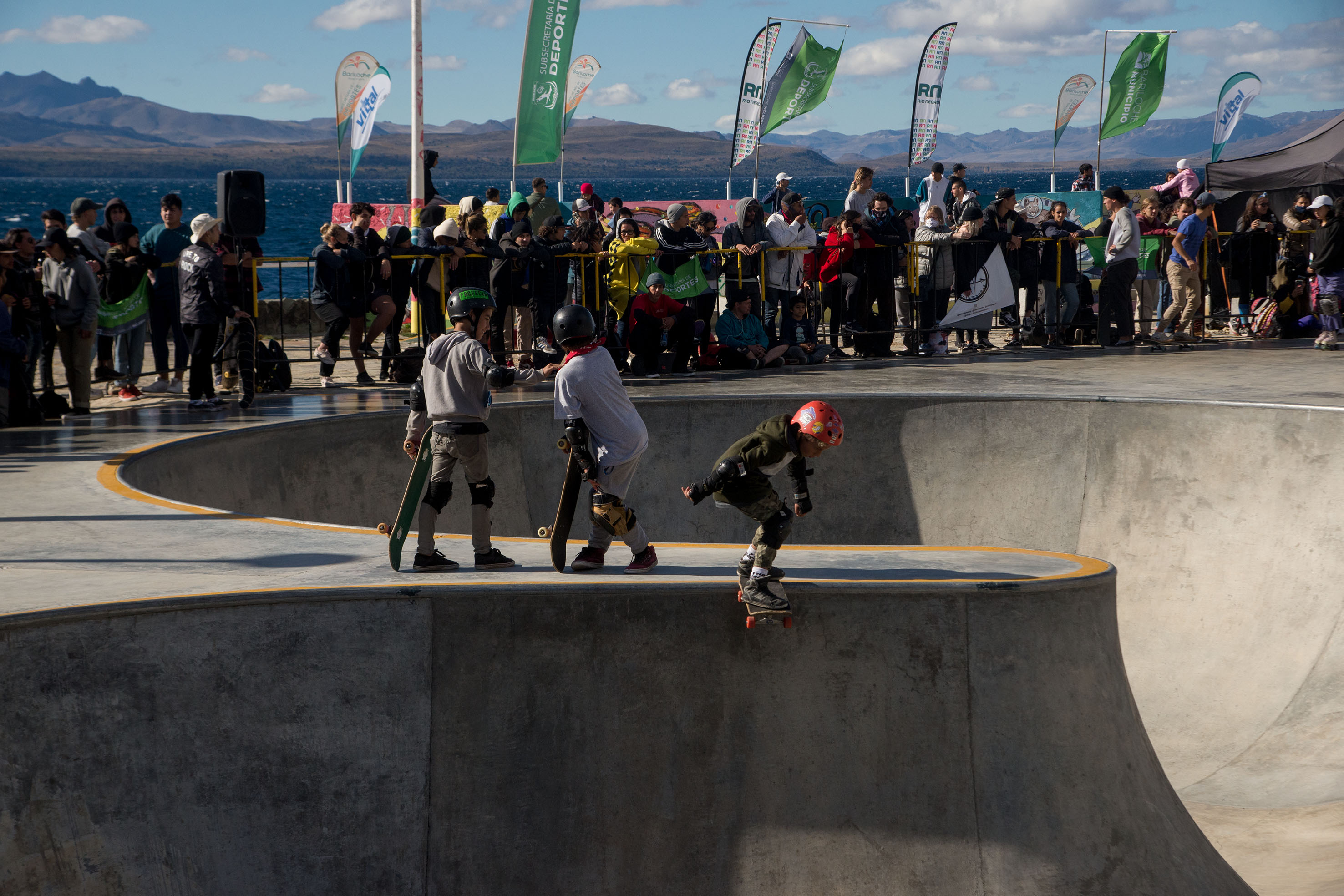 La pista de skate park se convirtió en un lugar de encuentro para jóvenes y no tan jóvenes de la ciudad cordillerana. Foto: archivo