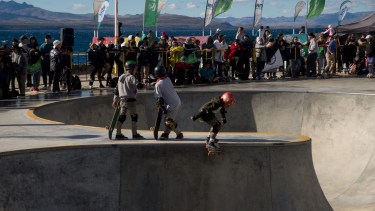 La pista de skate park se convirtió en un lugar de encuentro para jóvenes y no tan jóvenes de la ciudad cordillerana. Foto: archivo