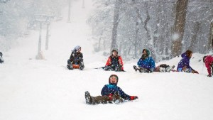 En el lugar más lindo para esquiar en el Bolsón cayó un metro de nieve