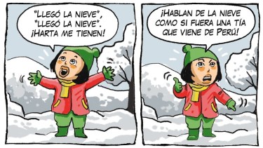 «Llegó la nieve», la tira 401 de Viajeros en el Voy