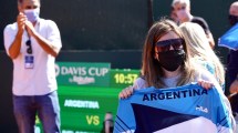 Imagen de El equipo argentino de Copa Davis le rindió un homenaje a Diego Maradona