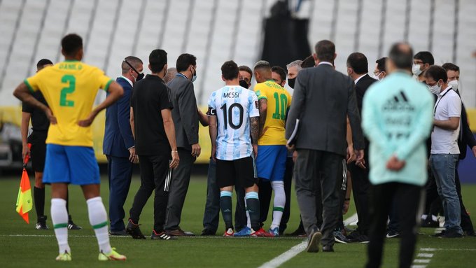 Argentina no pudo completar su partido contra Brasil por las Eliminatorias camino a Qatar 2022. 