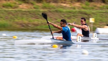 El palista Agustín Rodríguez buscará este lunes meterse en el podio de su última prueba del  Mundial de Canotaje en Portugal: Foto: gentileza.