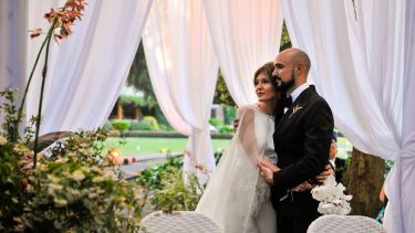 Abel y Mora ya tienen un hijo en común, Agustín. Foto: gentileza La Nación.-