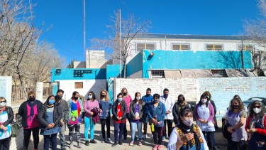 Cutral Co, escuela N° 63 en el barrio Belgrano (Foto: Andrea Vazquez)