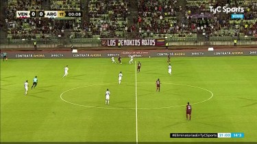 TyC Sports debió transmitir con su propia cámara durante varios minutos.