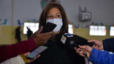 La gobernadora Arabela Carreras defendió los proyectos "verdes" que impulsó el mes pasado. Archivo