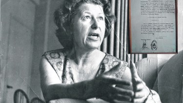 Profesora Olympia Parola de Krause,  labor que hizo época