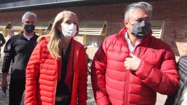 Rolando Figueroa y Luciana Ortiz Luna, la fórmula de la lista F. (Oscar Livera)