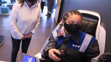 Ofelia Cédola, en la jornada inaugural de la capacitación en Neuquén.  