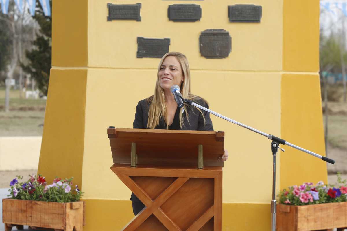 La intendenta Soria, el miércoles pasado, durante los actos protocolares que se organizaron por el aniversario. 