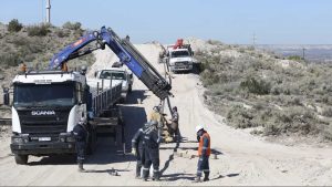 La obra de gas del Parque Industrial ya avanzó más de la mitad en Roca