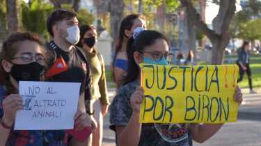 La marcha por Bairon recibió una amplia convocatoria. Foto archivo