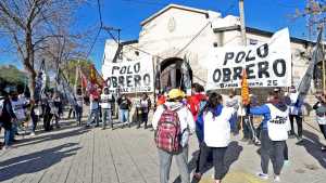 El Polo Obrero salió a la calle en Roca, en medio de una protesta nacional