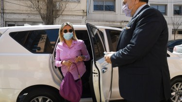 Rocío Oliva declaró ayer en el marco de la investigación por la muerte de Maradona. Foto: Télam 