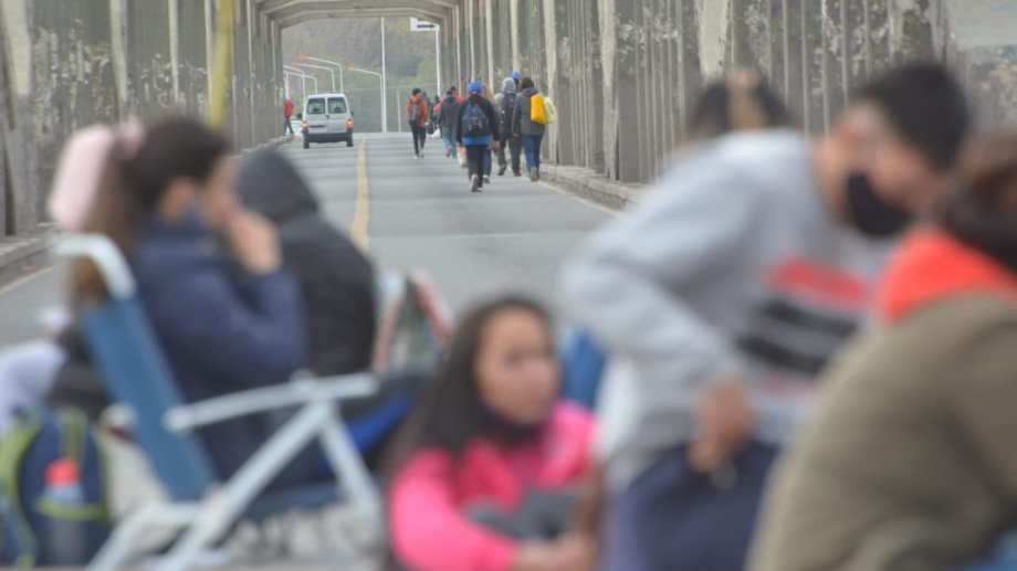 Los bloqueos en Neuquén son por tiempo indeterminado. Foto: Yamil Regules
