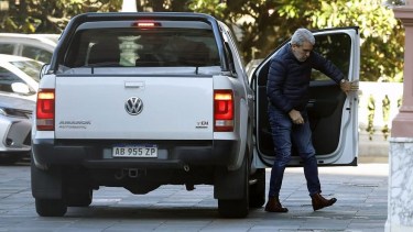 El arribo del exfuncionario de Cristina Fernández sorprendió a quienes hacían la cobertura periodística en Casa Rosada. 