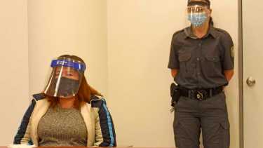 Sara Miranda tiene 47 años y llegó a juicio con prisión domiciliaria. Foto Florencia Salto.