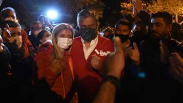 Color rojo SIEN, el elegido por la lista para el día de la elección. Foto: Florencia Salto.