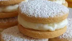 Tentate con estas galletitas rellenas con crema de limón