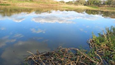El curso de agua donde se ahogaron los chicos de Santa Fe. 