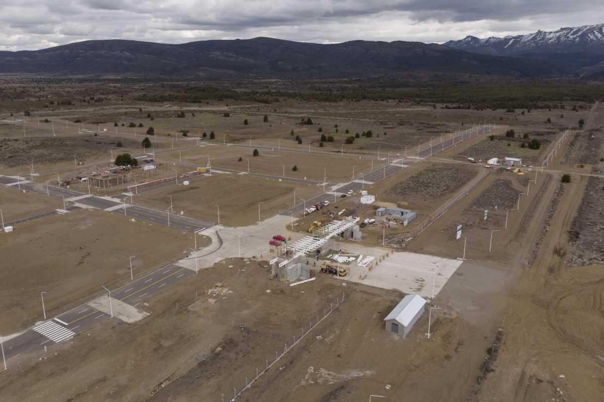 El Parque Productivo Tecnológico Industrial de Bariloche, una de las obras más importante del plan. (Foto: Marcelo Martínez)