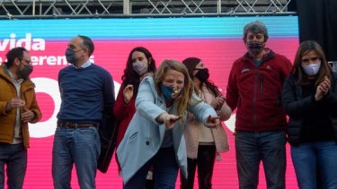 Marks con Doñate en el acto realizado en la tarde del jueves (Foto: Marcelo Martínez)