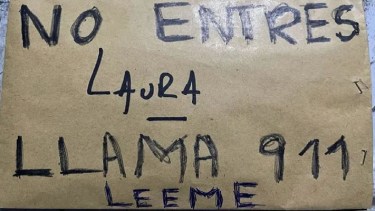 El joven dejó una carta en la entrada de la vivienda, destinada a sus familiares.-