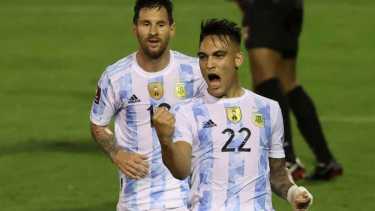Lautaro Martínez tiene Covid y no podrá estar en las fechas que se vienen por las Eliminatorias. (Foto archivo Miguel Gutierrez, Pool via AP)