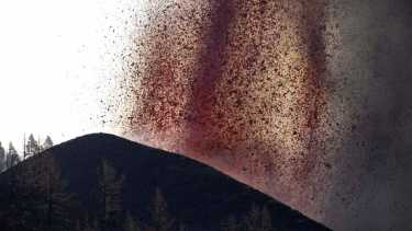 La erupcion del volcán Cumbre Vieja generó destrozos en La Palma, Islas Canarias. Fotos AP. 