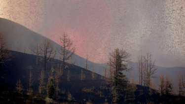 La erupcion del volcán Cumbre Vieja generó destrozos en La Palma, Islas Canarias. Fotos AP. 