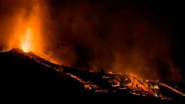 La erupcion del volcán Cumbre Vieja generó destrozos en La Palma, Islas Canarias. Fotos AP. 