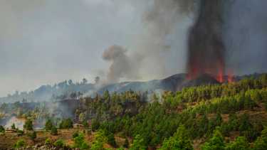 La erupcion del volcán Cumbre Vieja generó destrozos en La Palma, Islas Canarias. Fotos AP. 
