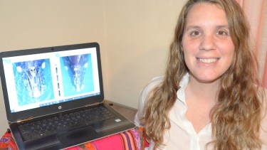 Magdalena Arias es investigadora de la Fundación Natural Félix de Azara desde Las Grutas e impulsora del catálogo de ballenas