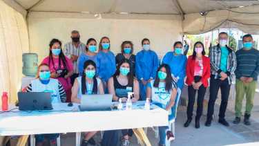 El personal que aplicará las primeras dosis en el Festival Yo Como. Foto: Juan Thomes